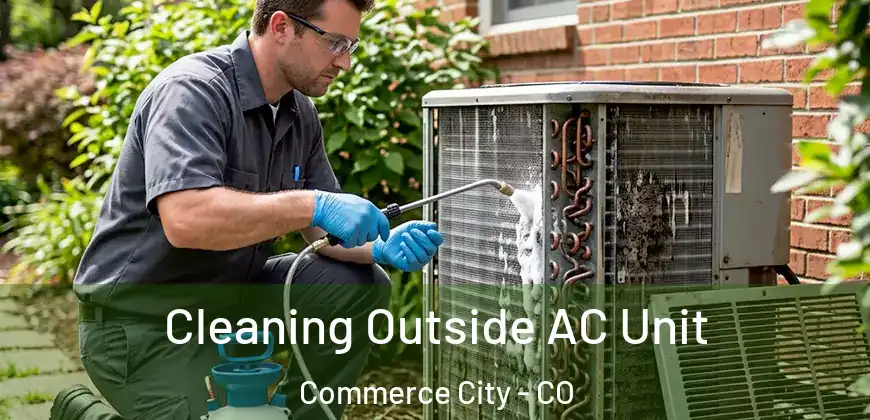  Cleaning Outside AC Unit Commerce City - CO